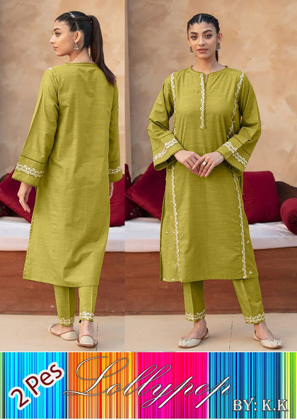 Cotton Embroidery  2 pes suit for Women.