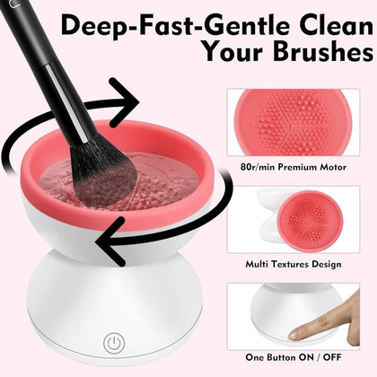 Electric Makeup Brush Cleaner Machine Professional Makeup Brush Cleaning Tool