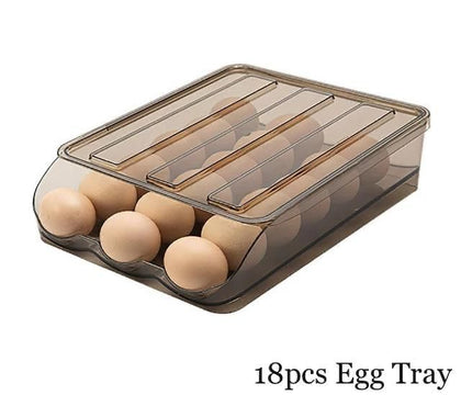 18 piece Sliding Eggs Tray with Cover