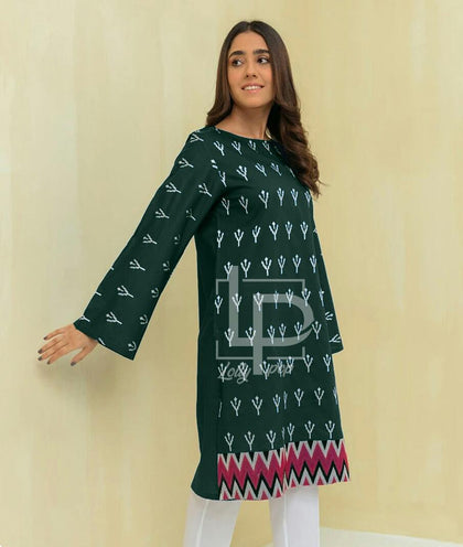 Independence Day V Flower Embroidery Kurti for women RGshop