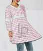 check print lace work Frock for women. RGshop