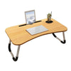 Multifunctional Foldable, Wooden Laptop Table with Glass and Mobile Holder