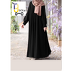 Front Zip & Side Pocket Abaya With Adjustable Belt