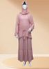 Artical 3 pec Abaya set  with skirt & scarf