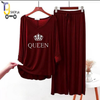 Maroon colour printed Lounge wear for women