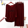 Maroon colour printed Lounge wear for women