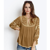 New stylish neck & sleeve Embroidery Top for Women