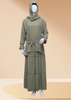 Artical 3 pec Abaya set  with skirt & scarf