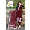 Neck, Sleeves and Daman Embroidered with Dupatta two side Border Embroidered 3PCs.