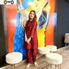 2piece Embroidery suit for women