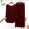 Maroon colour printed Lounge wear for women