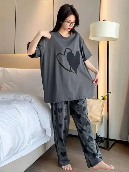 Women Printed Night Suit
