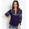 New stylish neck & sleeve Embroidery Top for Women