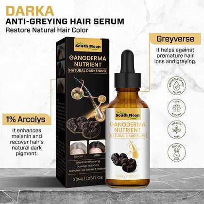 Anti-Greying Hair Serum Nutrient Natural Darkening Serum For Women Men Anti Loss Hair