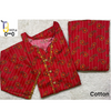 Shirt and trouser printed cotton with lace work 2Pec suit for Women