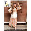 new design Flower Printed Panel Maxi for Women.