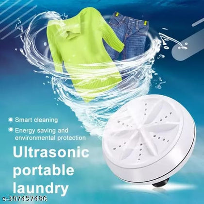 Mini Portable Ultrasonic Turbine Washing Machine Turner USB Powered