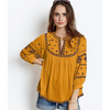 New stylish neck & sleeve Embroidery Top for Women