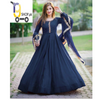 Neck, Sleeves Embroidered with Pearls Attached Long Maxi With Lace Work Dupatta 3PCs.