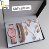 Super Gift Set Box for Women with Watch, Stone Braslet, Chain, Earrings & Stone Ring.