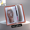 3 in 1 Gift Pack Stone Watch, Braslat & Ring for Women