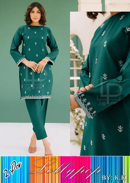 Embroidery 2 pes suit for women.