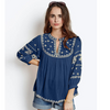 New stylish neck & sleeve Embroidery Top for Women