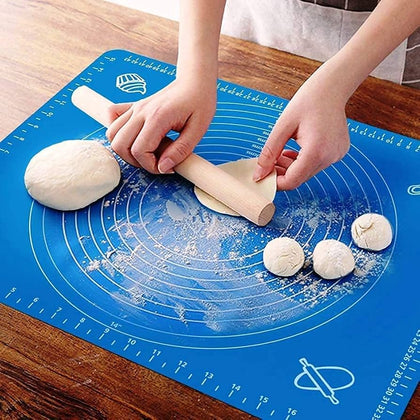 Non-Stick Silicone Baking Mat & Pastry Rolling Pad