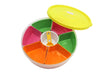 Spicy box 7 parititon with spoon material  plastic good quality