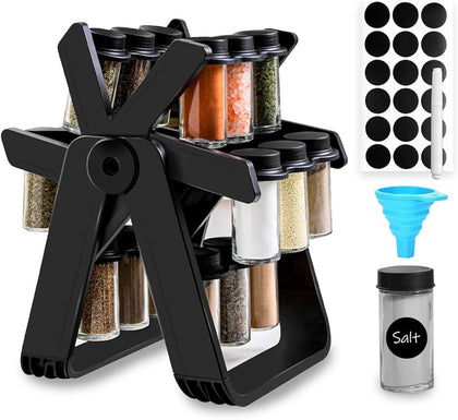 360 Rotating Spice Jars Tower Set (with Box Packing)