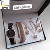 Super Gift Set Box for Women with Watch, Stone Braslet, Chain, Earrings & Stone Ring.