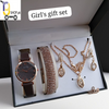 Super Gift Set Box for Women with Watch, Stone Braslet, Chain, Earrings & Stone Ring.