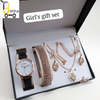 Super Gift Set Box for Women with Watch, Stone Braslet, Chain, Earrings & Stone Ring.