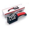 FACEOUT Kitchen Knife Sharpener – Adjustable 3-in-1 Manual Sharpener for Knives & Scissors | Professional Blade Sharpening Tool with 3 Slots