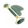 Gua Sha & Jade Roller Set – Natural Green Jade for Glowing, Relaxed Skin
