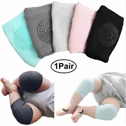 Breathable, Anti-Slip & Soft Kids Crawling Protectors Socks Knee Pads