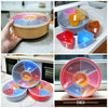 Spicy box 7 parititon with spoon material  plastic good quality