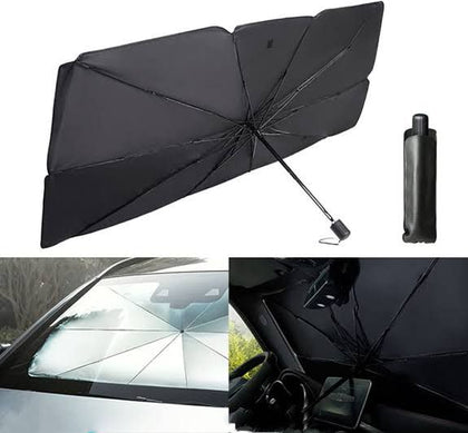 Umbrella Car Front Windshield SunShade with Pouch