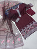 Neck, Sleeves and Daman Embroidered with Dupatta two side Border Embroidered 3PCs.