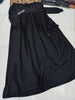 Front Zip & Side Pocket Abaya With Adjustable Belt