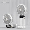 Heavy Rechargeable Handy Fan with Digital LED Display and 5 Speed Control