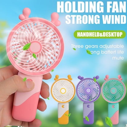 Rechargeable Mini Handy Moon Button Fan Quantity