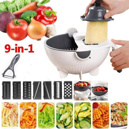 9in1 Vegetable Bowl Drainage Cutter with Box