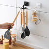 Rotating 6 Claw Sticky Wall Plastic Hook