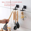 Rotating 6 Claw Sticky Wall Plastic Hook