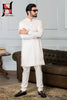 2 Pc Men Casual White Kurta Pajama Set