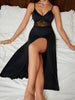 2 Pc Stretchable Silk Fabric Paded Nightwear