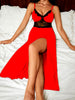 2 Pc Stretchable Silk Fabric Paded Nightwear