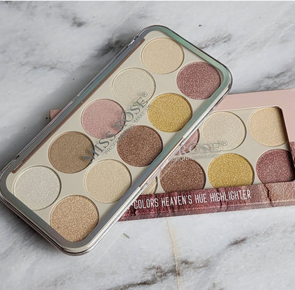 Miss rose 10 color Highlighter Pallet
