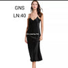 woman long  Nightdress Silky Nightie Soft V Neck Nightwear